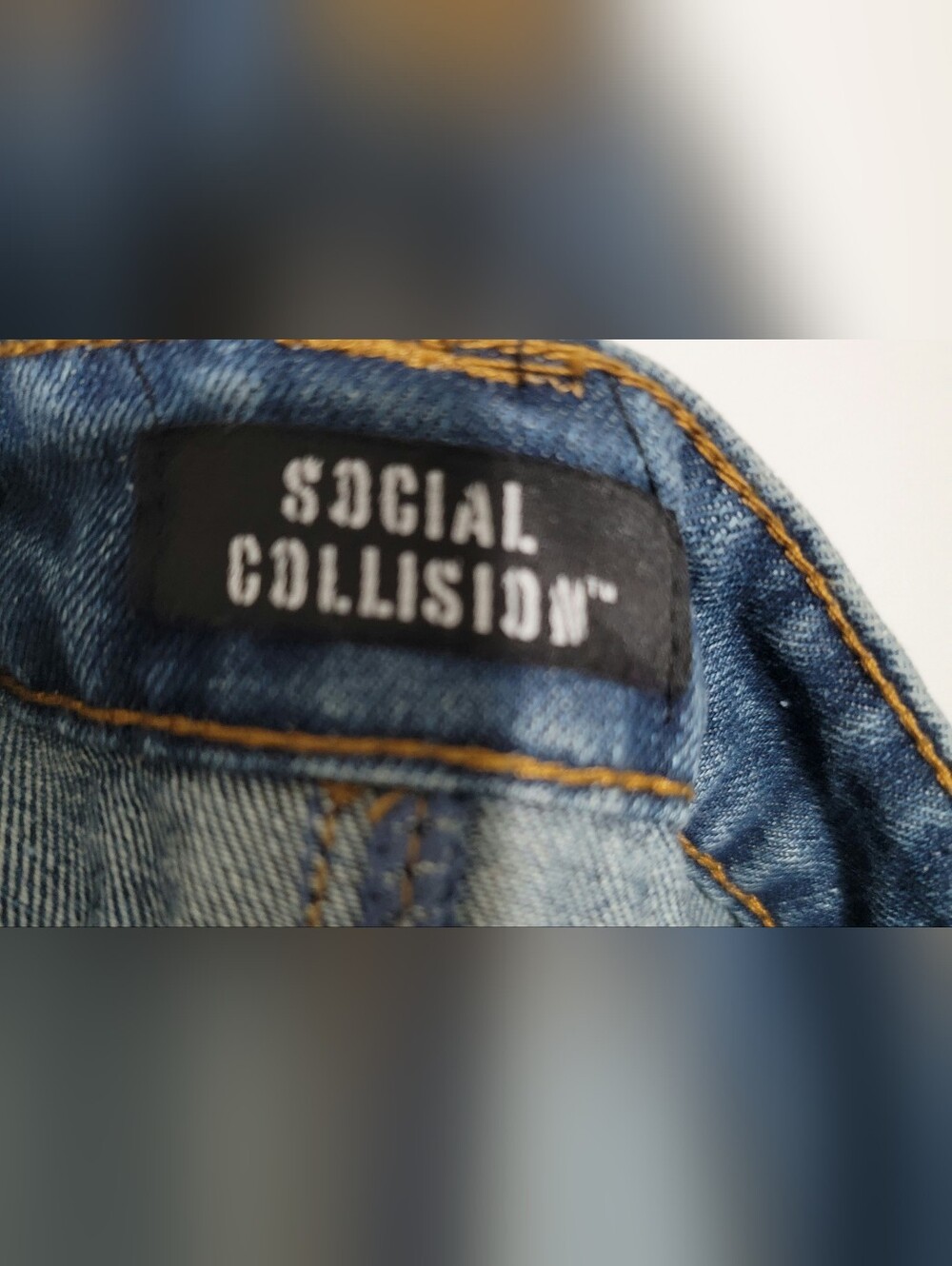 Hot Topic Social Collision Zip-Off Denim Cargo Maxi Skirt S Nwot / C3 - Picture 6 of 7